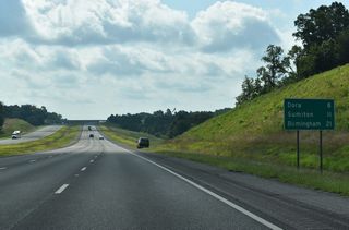 Dora and Sumiton area destinations off Interstate 22 east at Exit 78. 23 miles of I-22 remain east to I-65 at Birmingham.