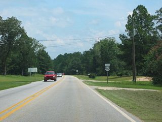 U.S. 80 advances 10.3 miles east from SR 51 to the unincorporated community of Crawford.