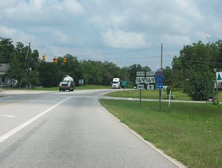 SR 169 heads 1.23 miles south from the Lee County line to combine with U.S. 80 east through Crawford. Traveling 16.08 miles north to I-85, SR 169 provides an alternate route for U.S. 280/431 between Opelika and Phenix City.