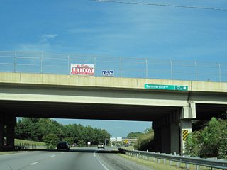 Summerville Road spans J.R. Allen Parkway at SR 8 milepost 216.6.