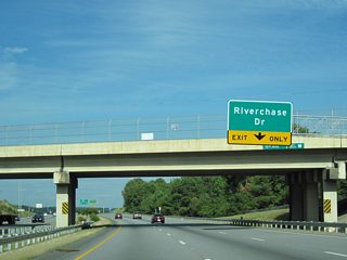 Riverchase Drive stems north from Airport Road and 5th Avenue in Phenix City to the intersection of Pierce Road and County Road 248 in Lee County.