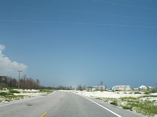 Continuing east along Dixie Graves Parkway southeast of St. Andrews Bay after Privateer Court.