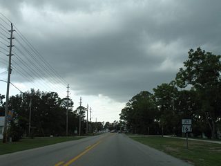Canal Road west at SR 161 (Orange Beach Boulevard) and the beginning of SR 180.