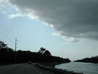 SR 180 (Canal Road) lines the Intracoastal Waterway after Beaver Creek Lane to Gulf State Park and the city limits of Gulf Shores.