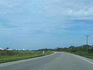 SR 180 straddles or passes through three units of the Bon Secour National Wildlife Refuge between sections of Gulf Shores city limit and the end at Fort Morgan State Park.