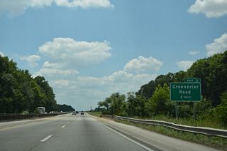 Interstate 565 crosses Wheeler National Wildlife Refuge at Beaverdam Swamp one mile ahead of Exit 3 to Greenbrier Parkway north and Swancott Road south.