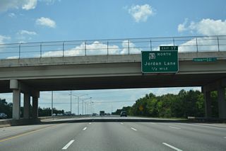 SR 53 travels the length of the state from the Florida border at Grangeburg to Ardmore on the Tennessee border. However, most of the route is unsigned, underlaying U.S. 231 from Dothan to Huntsville. SR 53 branches west from U.S. 231 (Memorial Parkway) along Governors Drive (Old SR 20) to Exit 17 and Jordan Lane north.
