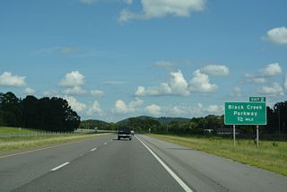 Black Creek Parkway ended just south of the diamond interchange (Exit 2) with Interstate 759 at Wills Creek Road originally. An extension of the roadway southward to Sutton Bridge Road opened on August 2, 2011. Construction on the $9.4 million project commenced in March 2010 (WBRC, 2011) (The Gadsden Times, 2011).