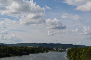 Downtown Gadsden lies along the west side of the Coosa River.