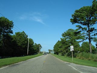 The final stretch of CR 6 east takes the road onto Oak Road West to SR 59 (Gulf Shores Parkway).