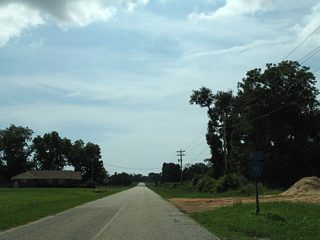 Continuing west along CR 10 after the split with CR 10 (Bon Secour Highway) south.