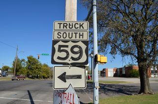 The Truck U.S. 59 shield assembly at 31st Street North was date stamped in April 1968.