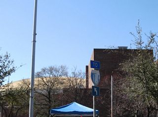 Joachim Street ties into Claiborne Street next to the Mobile Civic Center and north of the Canal Street entrance ramp to I-10 west.