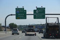 I-25 south two miles from I-270