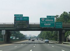 One mile ahead of SR 267 on I-495 south