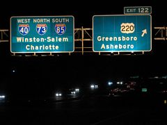 Interstate 85 North Carolina - South