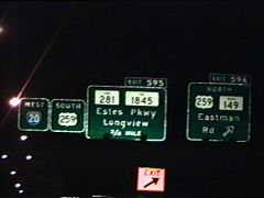 IH 20 west at US 259 - 1996