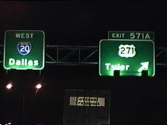 IH 20 west at U.S. 271