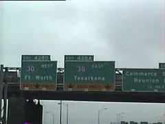 IH 35E south at IH 30