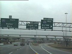 IH 35E south at IH 635