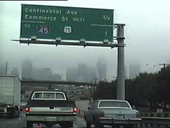 IH 35 south ahead of SS 366