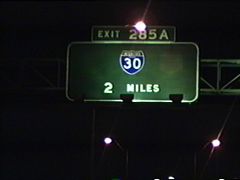 IH 45 two miles from IH 30