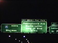 IH 45 north at Lamar Street