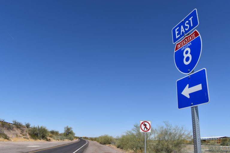 Aztec Rd north at I-8 - Aztec, AZ
