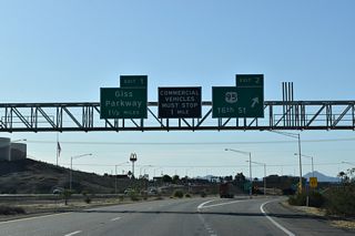Exit 2 departs Interstate 8 west for U.S. 95 (16th Street) west toward the city center and east across South Gila Valley.