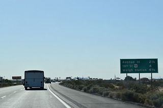 Paralleling the South Gila Valley Main Canal and the Union Pacific Railroad, Interstate 8 continues northwest to Avenue 3E in 2.25 miles and U.S. 95 (16th Street) in four miles.