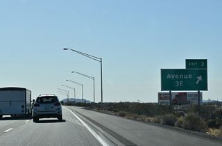 Interstate 8 west at the diamond interchange (Exit 3) with Avenue 3E (former SR 280).