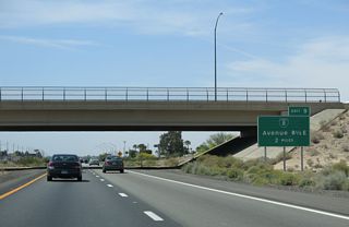 Interstate 8 diverges from old U.S. 80 at Exit 9. Business Loop I-8 lines the former route of U.S. 80 west along 32nd Street and north on 4th Avenue through Yuma.