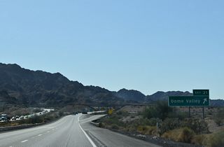 Old U.S. 80 ties into Interstate 8 at Exit 21 from Dome Valley. The 1928 and 1948 alignments of U.S. 80 followed Interstate 8 over the Gila Mountains.