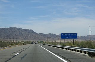 The Ligurta Parking Area precedes mile marker 23.
