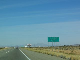 Dolan Springs is an unincorporated community six miles to the northeast. Meadview is 33 miles further along Pierce Ferry Road north.