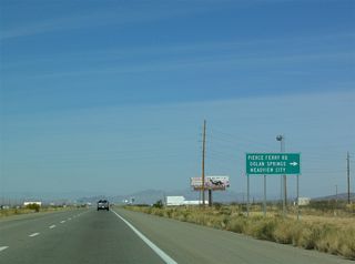 Pierce Ferry Road extends 45 miles north from U.S. 93 to the access road for  Southcove in a remote section of the Lake Mead National Recreation Area.