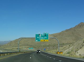 A four lane, divided highway, SR 68 travels 27.5 miles west from U.S. 93 to SR 95 in Bullhead City via Golden Valley and Union Pass (elevation 3,625 feet). Nevada State Route 163 is a four lane highway extending west from the Colorado River and Laughlin to U.S. 95 near the California state line.