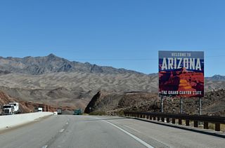 U.S. 93 continues along the Hoover Dam Bypass past Sugarloaf Mountain.
