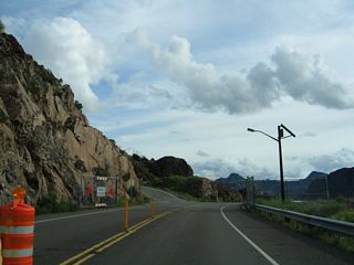 State maintenance commences along Parker Dam Road south from Takeoff Point Road. SR 95 Spur is not marked.