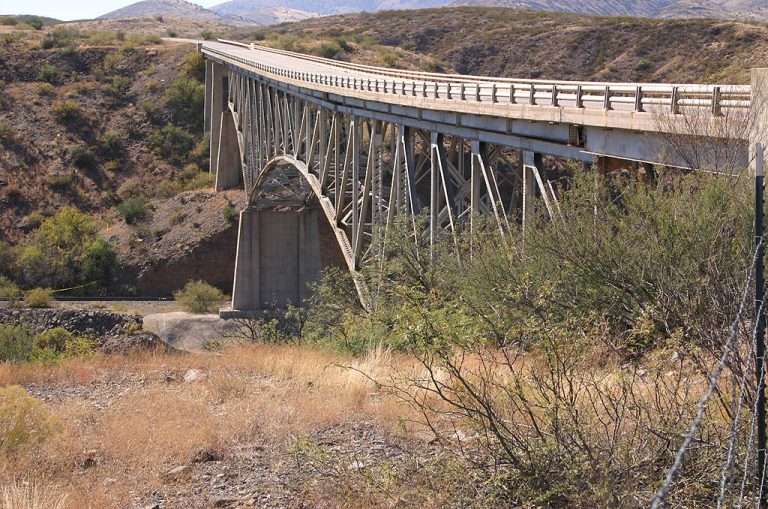 US 191 - 1950 Gila River Bridge, Three-Way, AZ