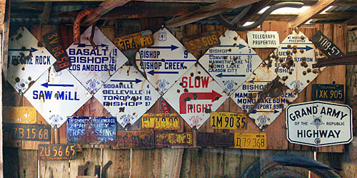 Laws Railroad Museum, Bishop, US highway 6, US highway 395, Grand Army of the Republic, Mono Lake, Bridgeport, Carson City, USFS, US Forest Service, Tonopah, Los Angeles, Auto Club of Southern California, ACSC, AAA