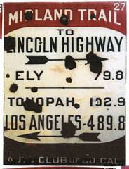 Midland Trail, Nevada, Lincoln Highway, Tonopah, Ely, Los Angeles