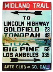 Midland Trail, Nevada, Lincoln Highway, Tonopah, Goldfield, Lida, Big Pine, Los Angeles