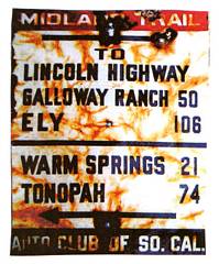 Midland Trail, Nevada, Lincoln Highway, Tonopah, Galloway Ranch, Ely, Warm Springs