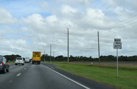 SR 207 north at Orange Mills, FL