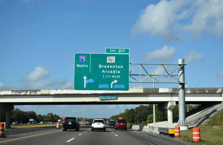 I-75 north at SR 70 - Manatee County, FL