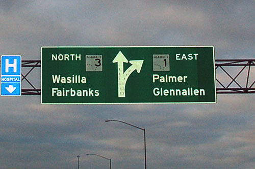 Alaska state route 1, Alaska state route 3