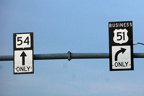 Wisconsin U. S. route 51, Wisconsin state route 54