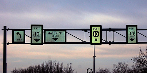 Wisconsin U. S. route 10