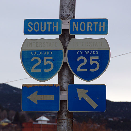 Colorado interstate 25, Colorado U. S. highway 85, Colorado U. S. highway 87